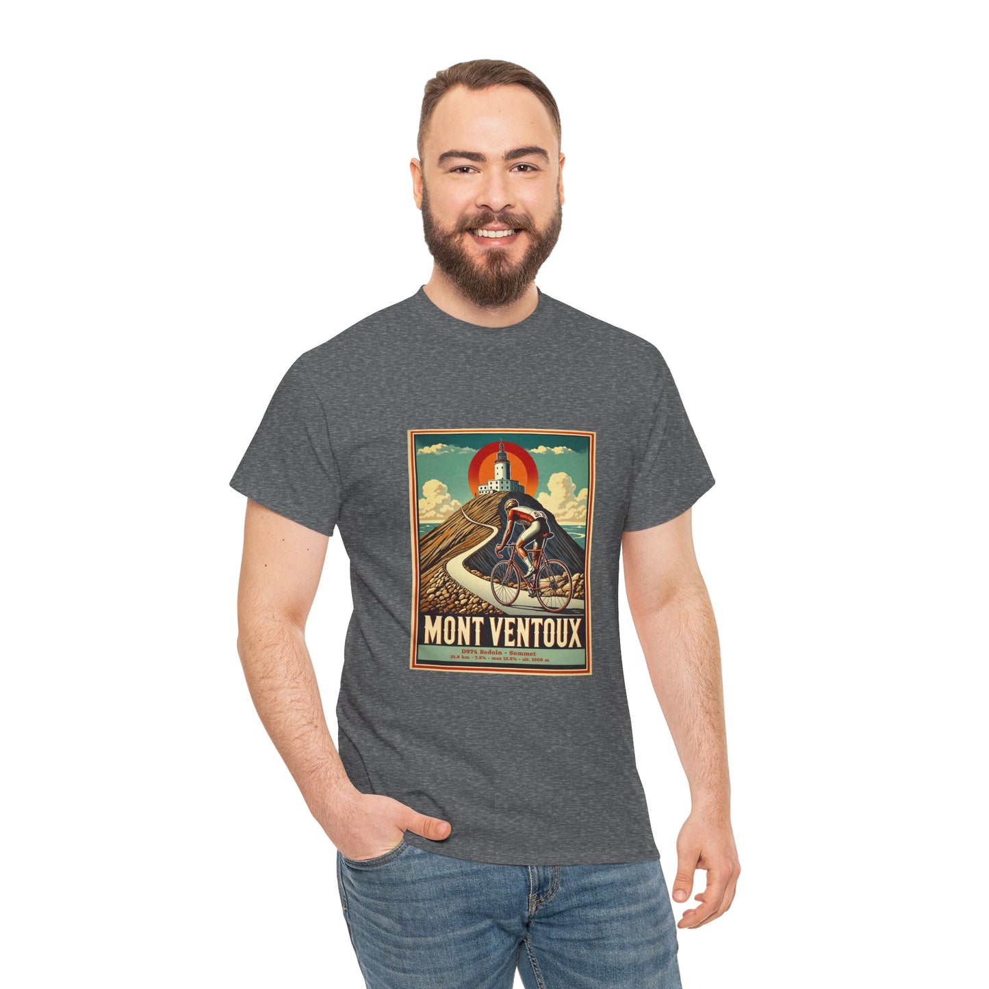 Mont Ventoux Vintage Cycling T-Shirt - Unisex Classic Cotton T-Shirt