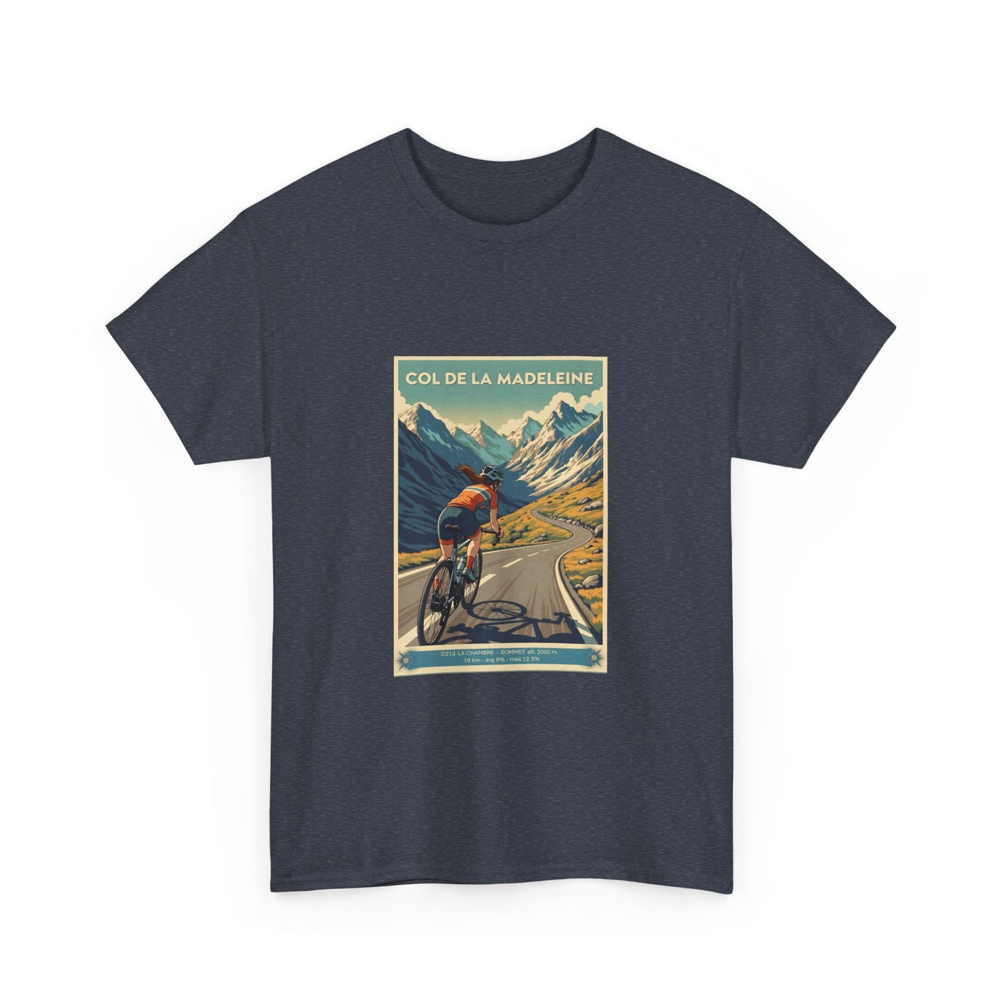 Women's Col De La Madeleine Vintage Cycling T-Shirt - Unisex Classic Cotton T-Shirt