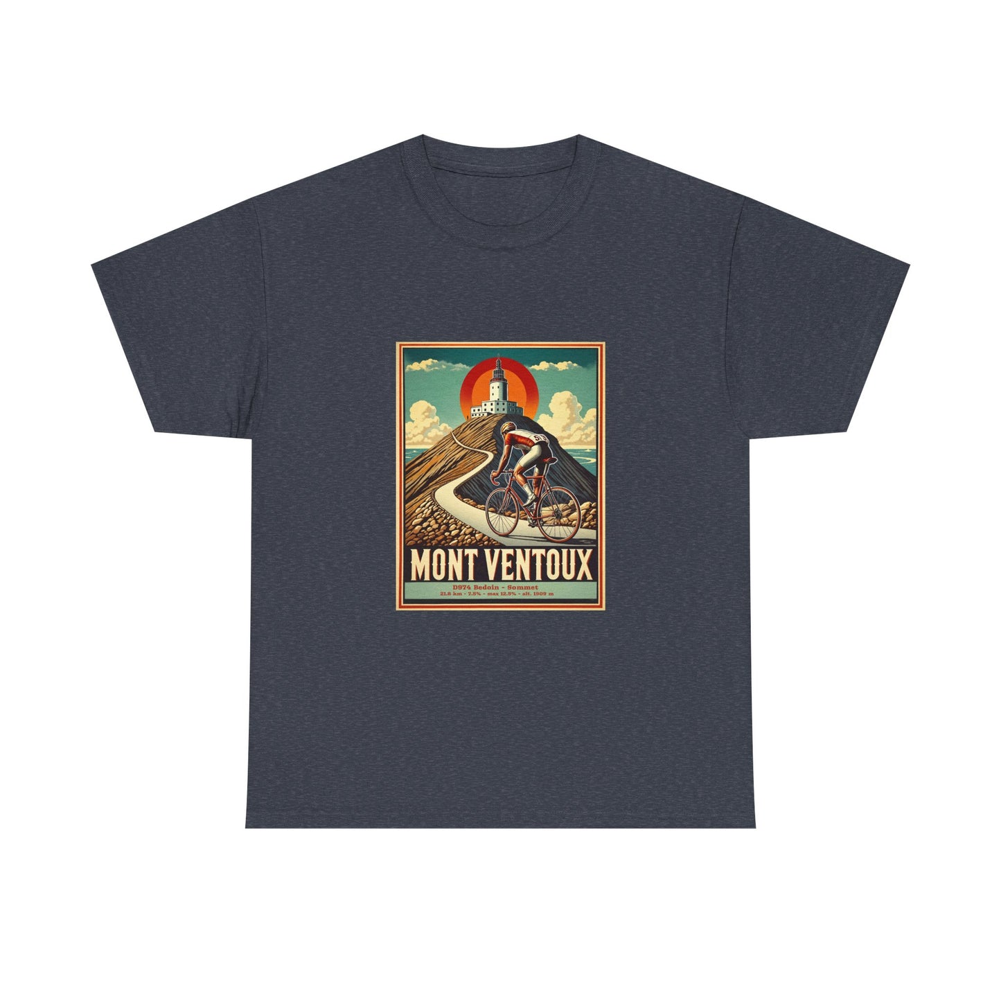 Mont Ventoux Vintage Cycling T-Shirt - Unisex Classic Cotton T-Shirt