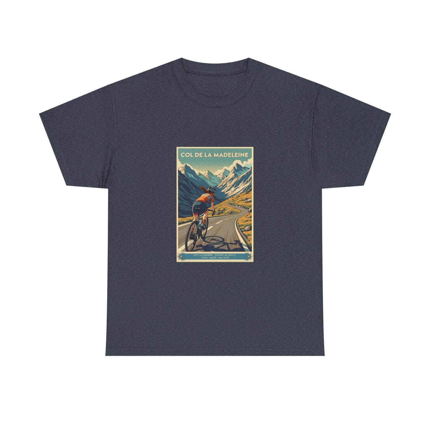 Women's Col De La Madeleine Vintage Cycling T-Shirt - Unisex Classic Cotton T-Shirt