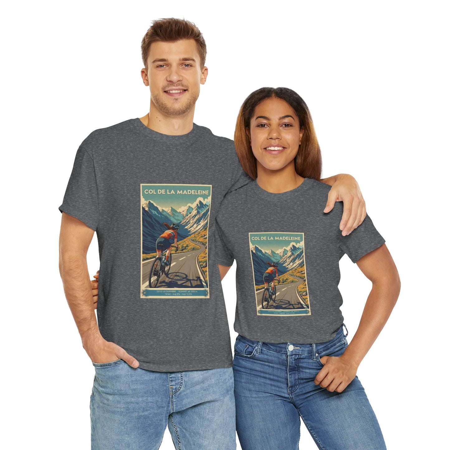 Women's Col De La Madeleine Vintage Cycling T-Shirt - Unisex Classic Cotton T-Shirt