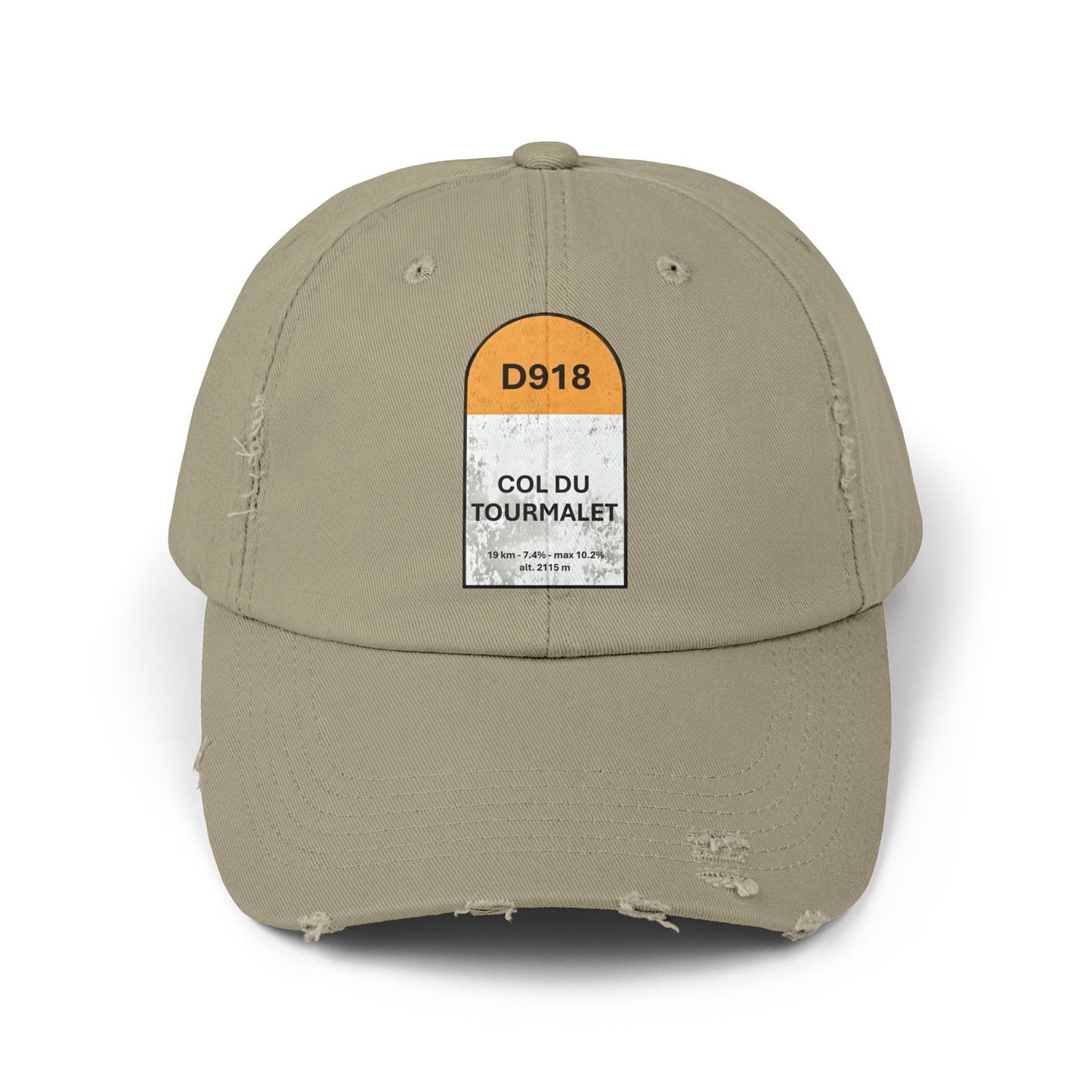 Col Du Tourmalet Vintage Style Hat -Unisex Distressed Cap