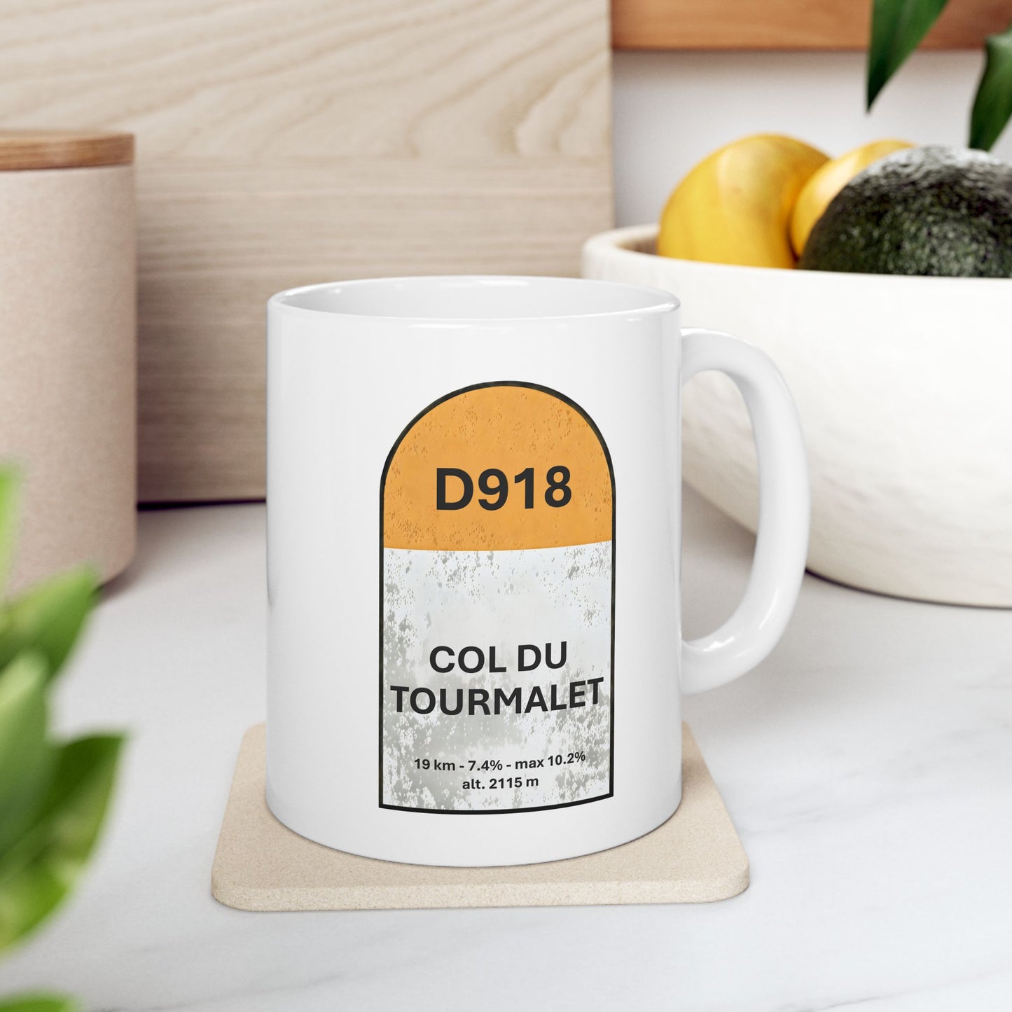 Col Du Tourmalet Borne Coffee Mug- 11 oz. or 15 oz.