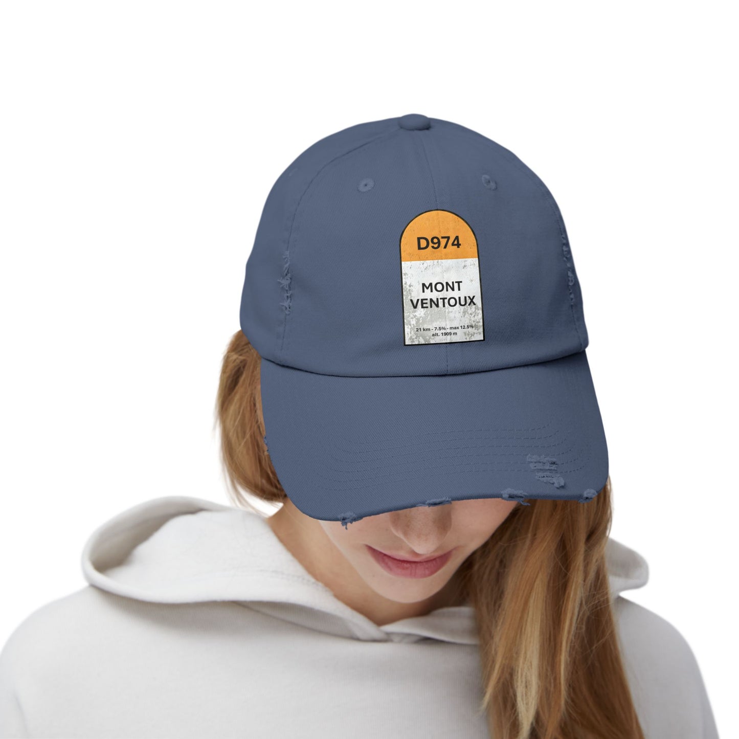 Mont Ventoux Vintage Style Hat -Unisex Distressed Cap