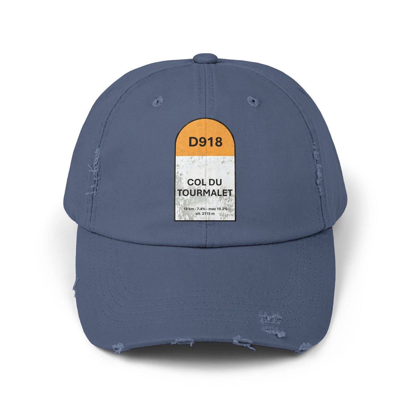 Col Du Tourmalet Vintage Style Hat -Unisex Distressed Cap