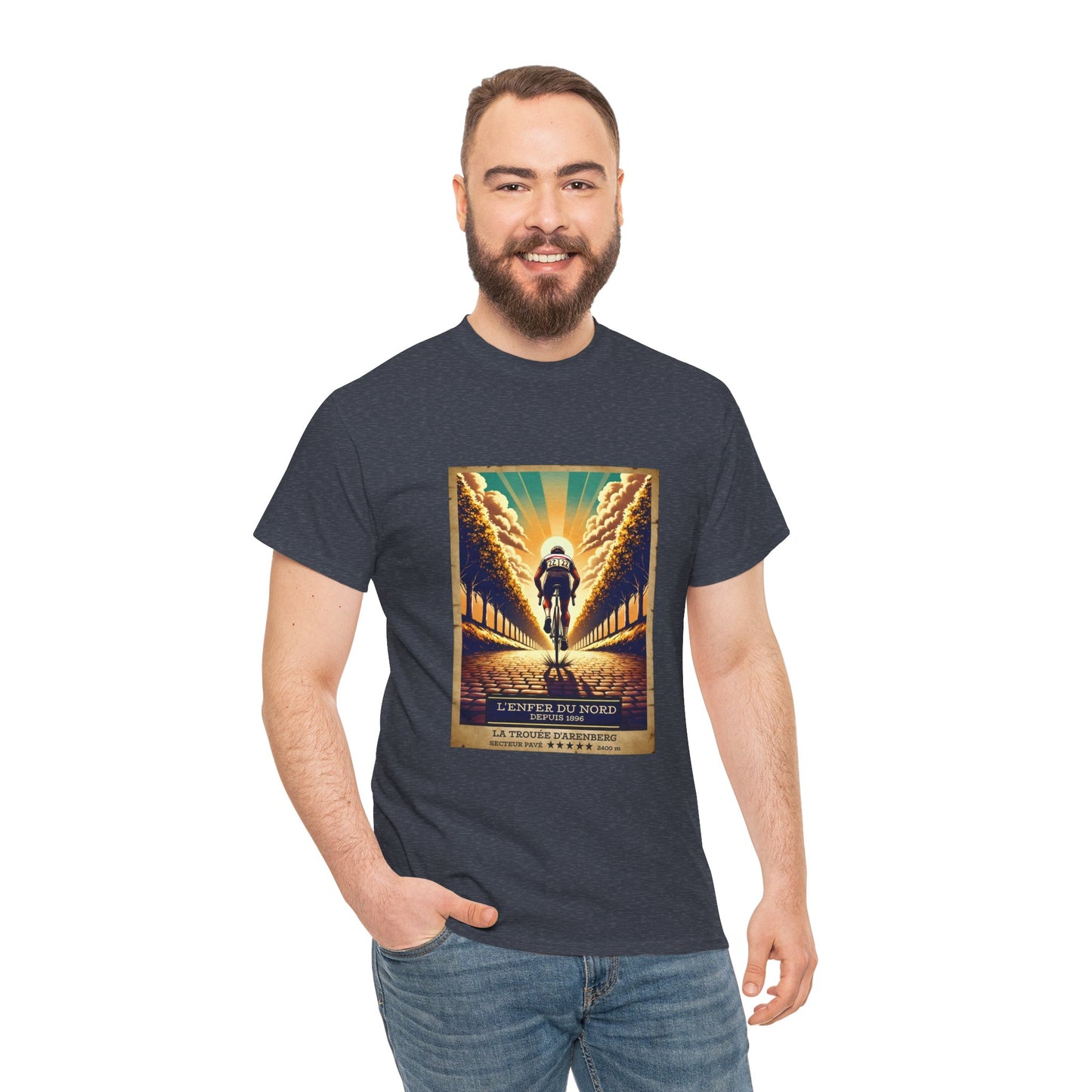 L'Enfer du  Nord Vintage Cycling T-Shirt - Unisex Classic Cotton T-Shirt