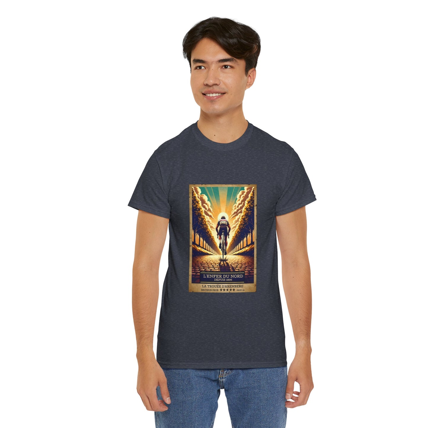 L'Enfer du  Nord Vintage Cycling T-Shirt - Unisex Classic Cotton T-Shirt