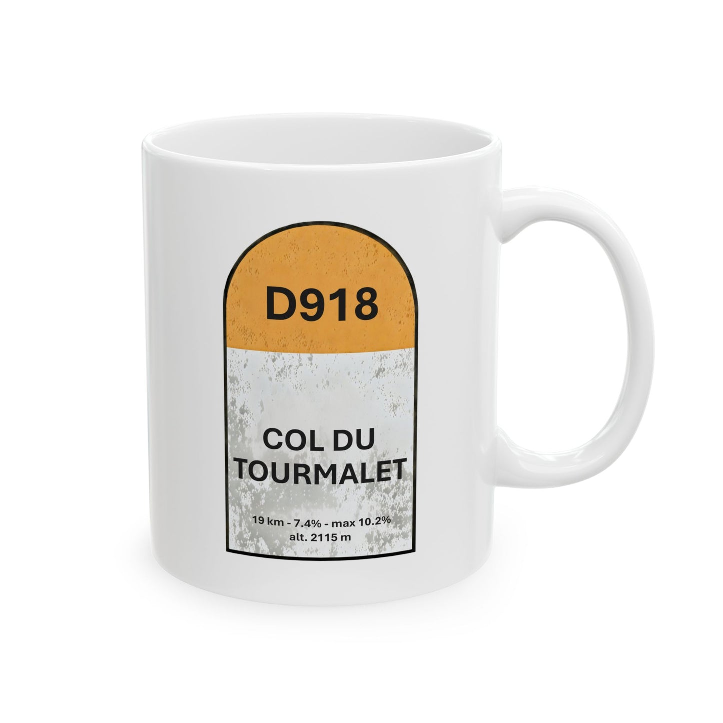 Col Du Tourmalet Borne Coffee Mug- 11 oz. or 15 oz.