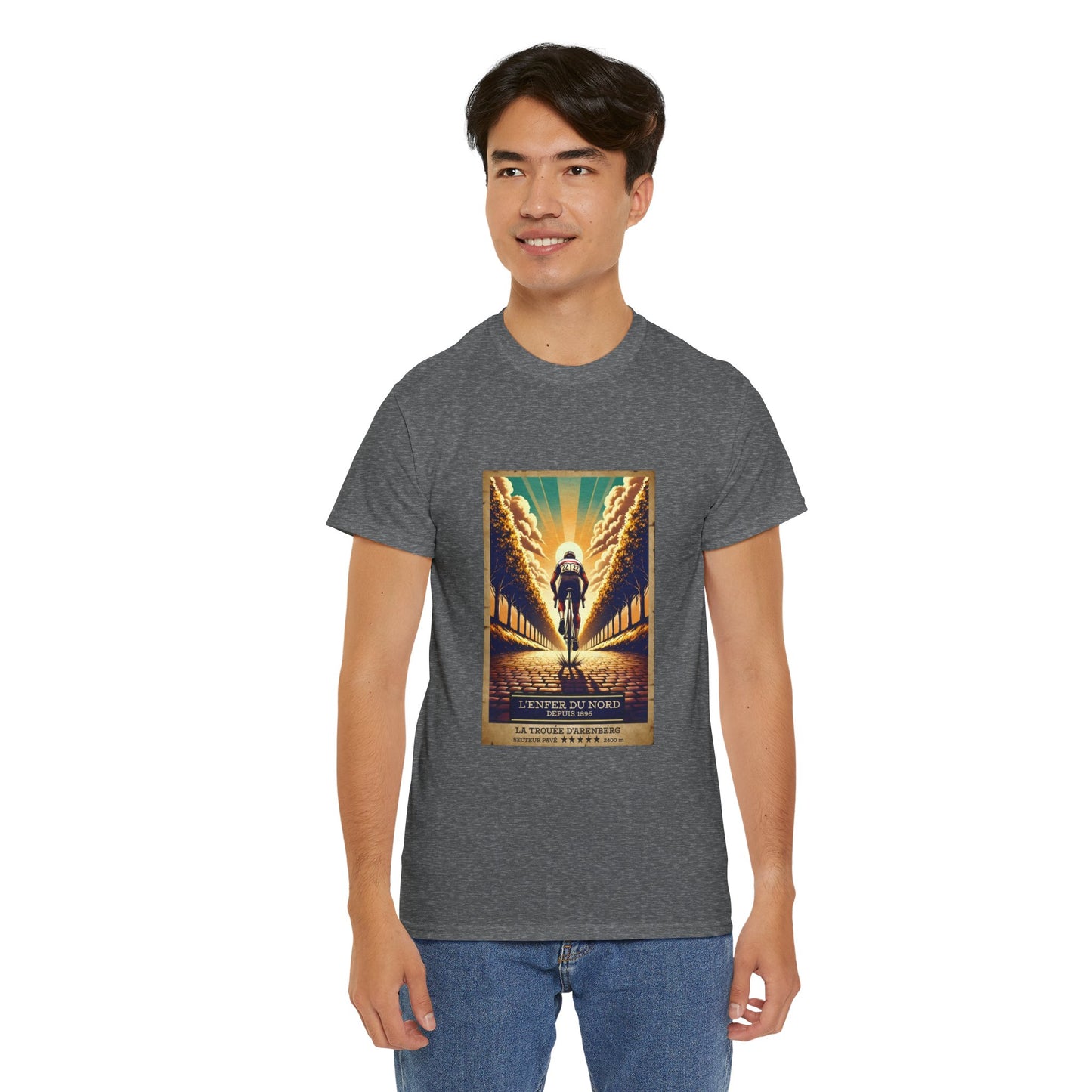 L'Enfer du  Nord Vintage Cycling T-Shirt - Unisex Classic Cotton T-Shirt