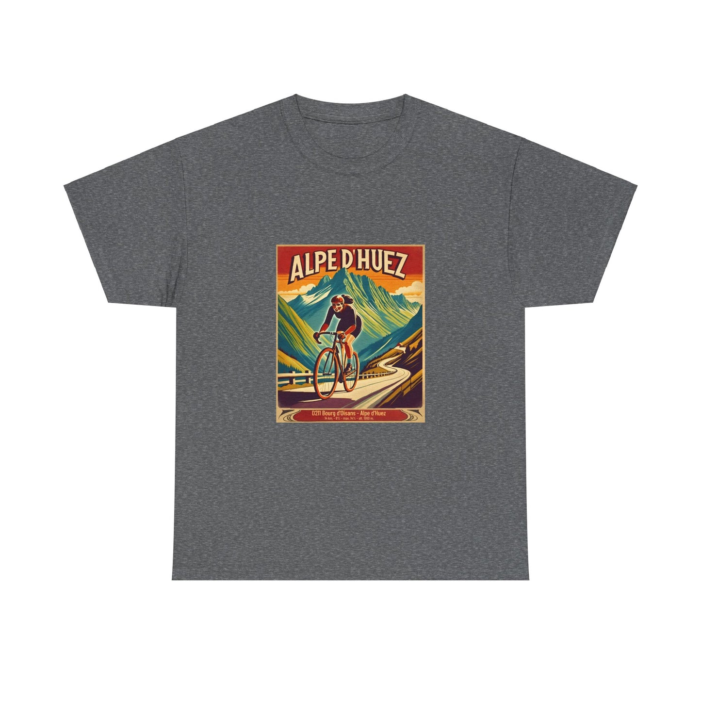 Women's Alpe d'Huez Vintage Cycling T-Shirt - Unisex Classic Cotton T-Shirt
