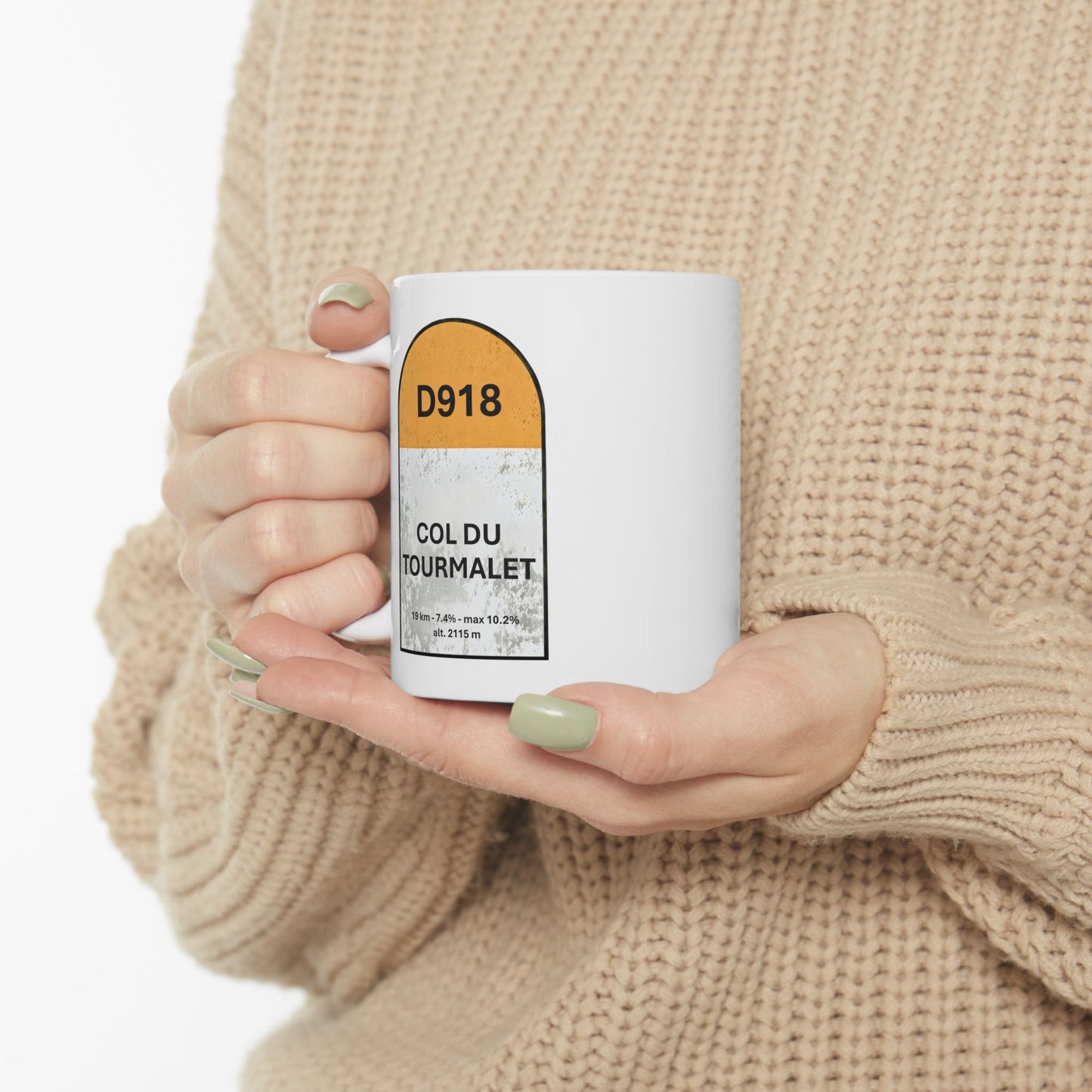 Col Du Tourmalet Borne Coffee Mug- 11 oz. or 15 oz.