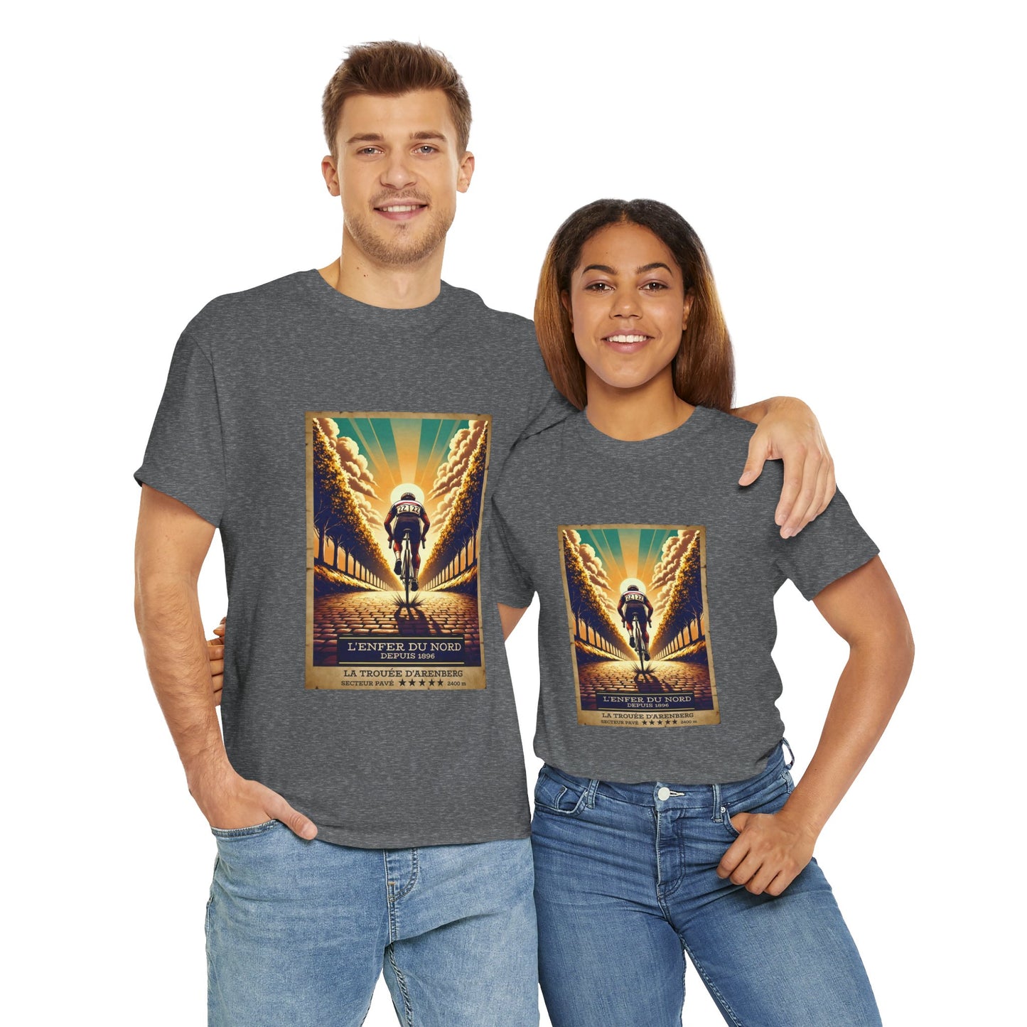 L'Enfer du  Nord Vintage Cycling T-Shirt - Unisex Classic Cotton T-Shirt