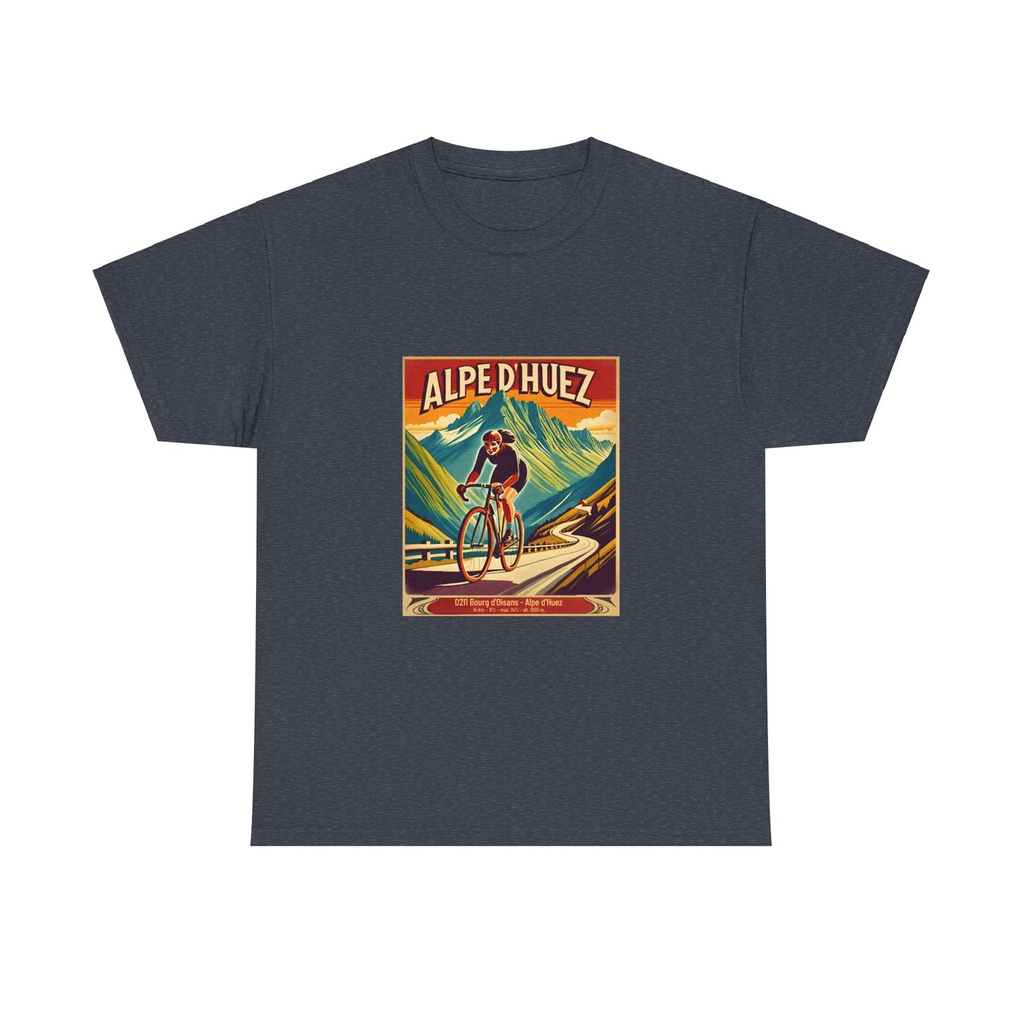 Women's Alpe d'Huez Vintage Cycling T-Shirt - Unisex Classic Cotton T-Shirt