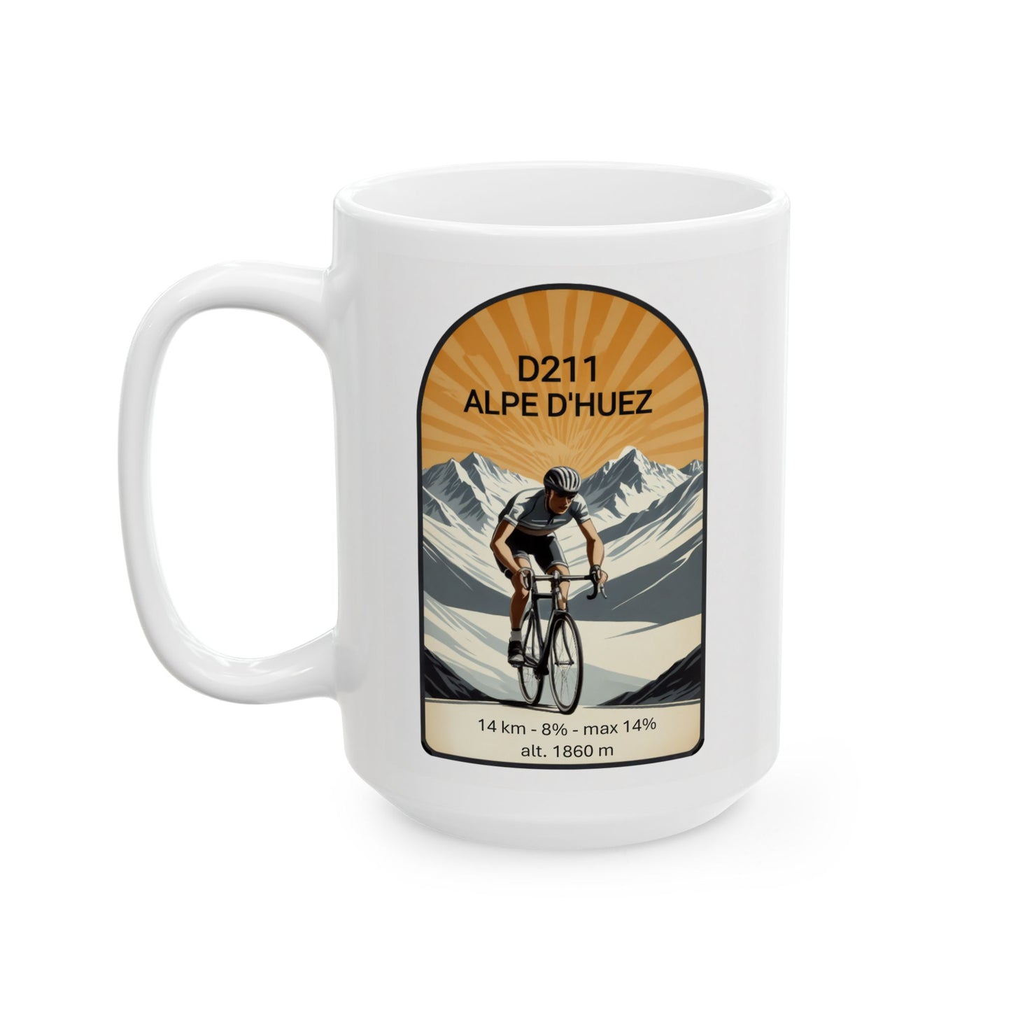 Alpe d'Huez Deluxe Borne  Coffee Mug- 11 oz. or 15 oz.