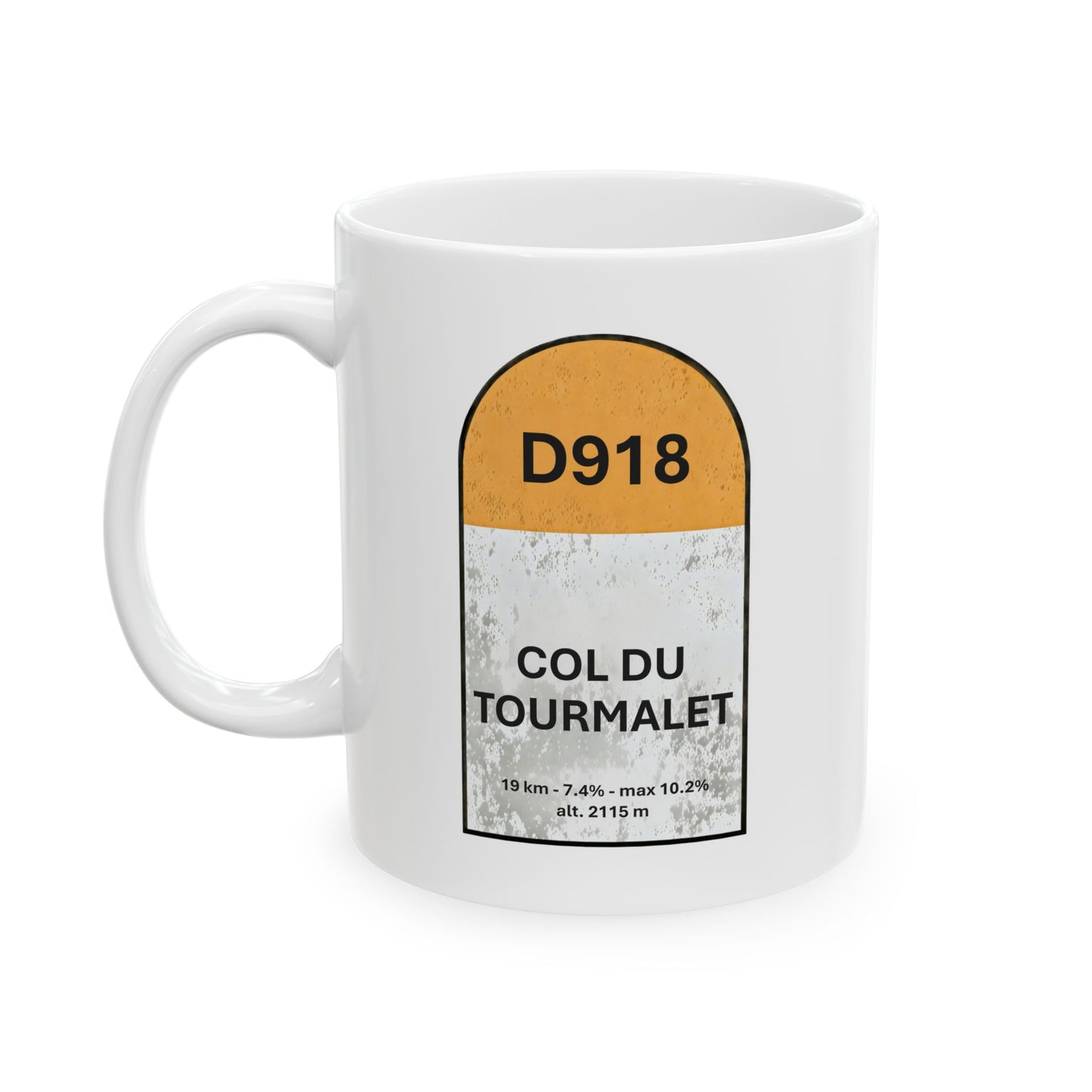 Col Du Tourmalet Borne Coffee Mug- 11 oz. or 15 oz.