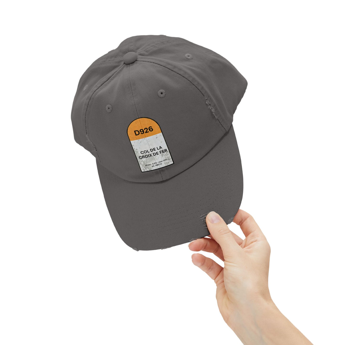 Col De La Croix De Fer Vintage Style Hat -Unisex Distressed Cap