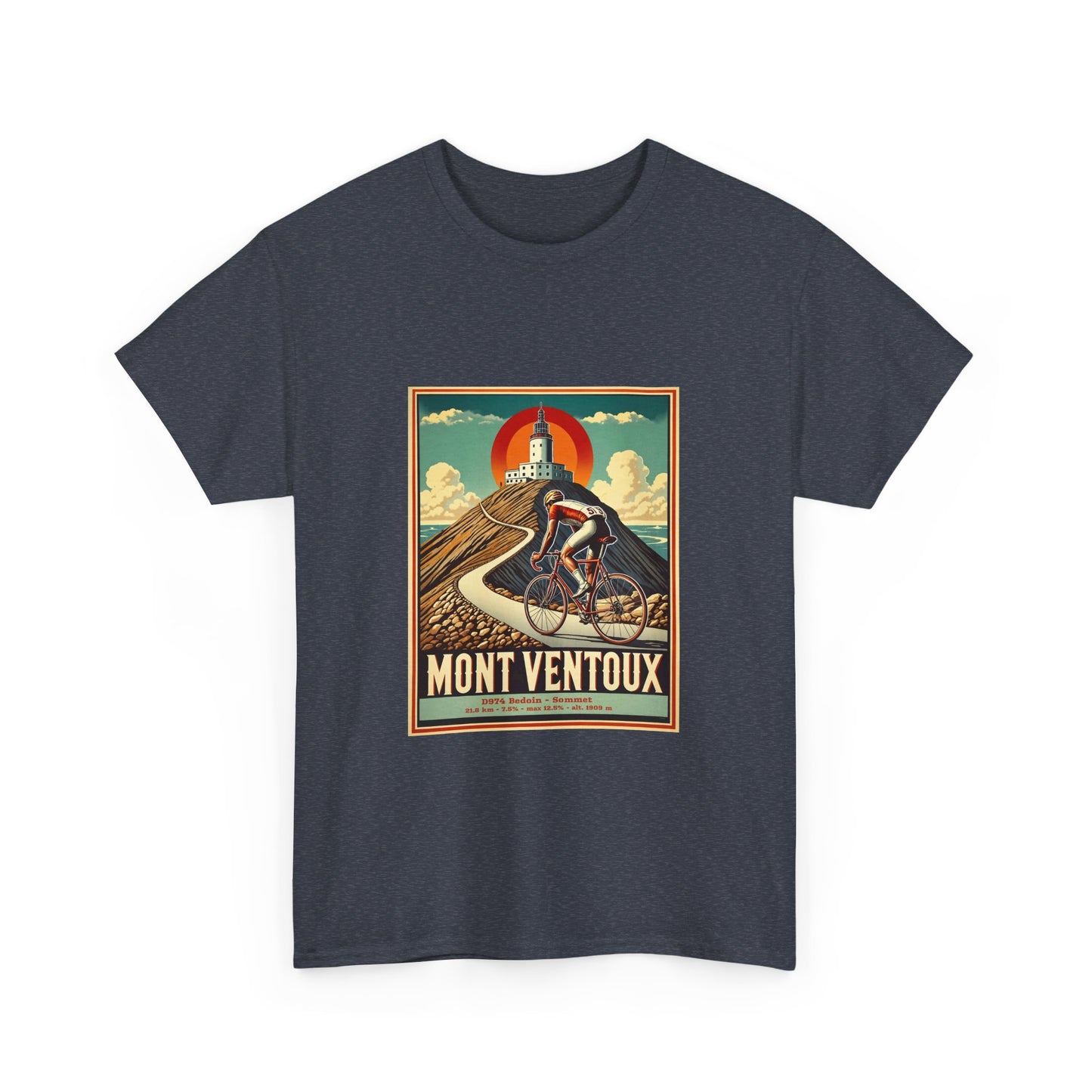 Mont Ventoux Vintage Cycling T-Shirt - Unisex Classic Cotton T-Shirt