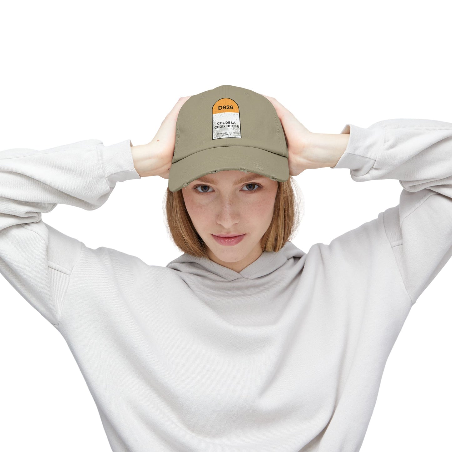 Col De La Croix De Fer Vintage Style Hat -Unisex Distressed Cap